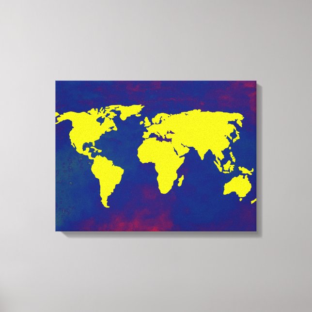 yellow&blue worldmap decor idea (Front)