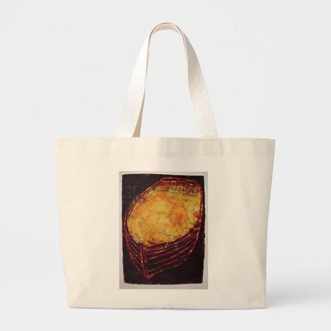 Yellow Boat 2007 Large Tote Bag (Front)