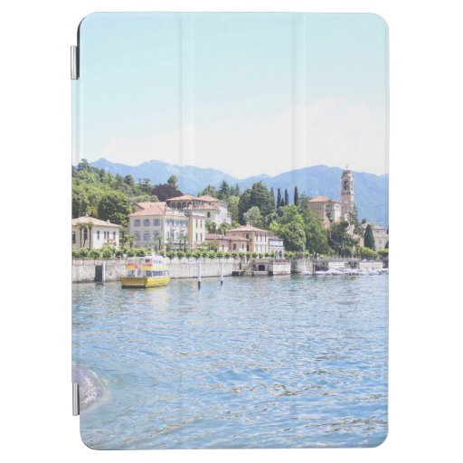 YELLOW BOAT DOCKED NEAR BUILDING iPad AIR COVER