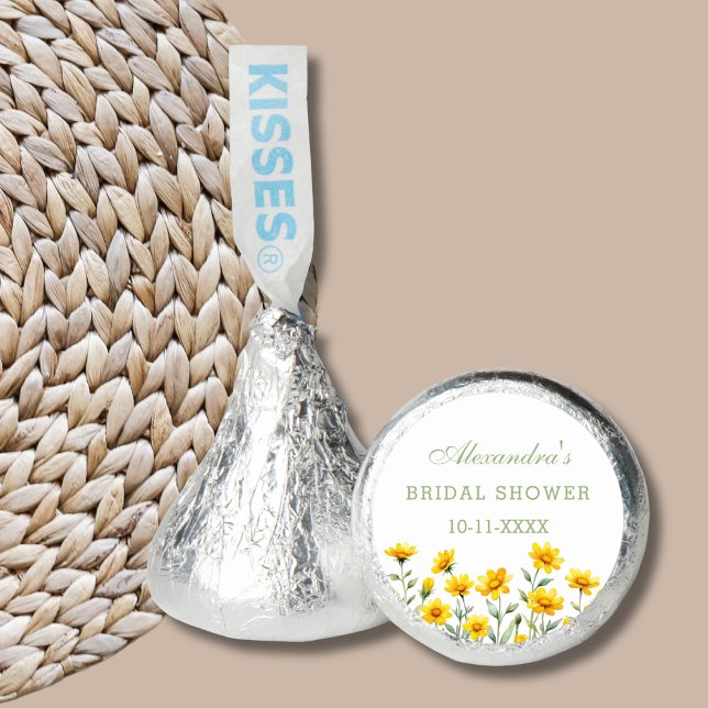 Yellow Boho Floral Wildflower Bridal Shower Favors (Creator Uploaded)