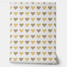 Yellow Boho Hearts Kids Decor