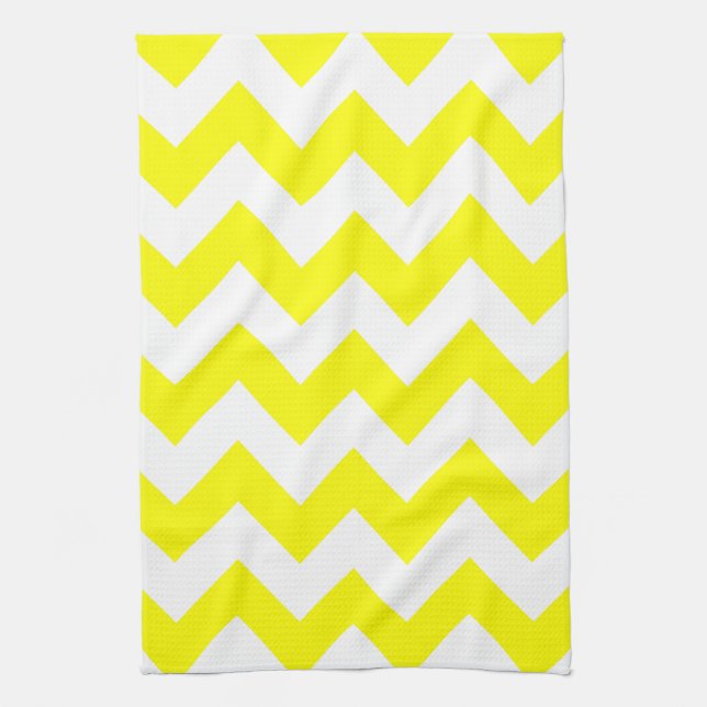 Yellow Bold Chevron Towel (Vertical)