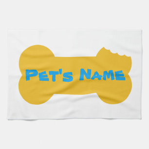 Yellow Bone personalized Dog Kitchen Towel