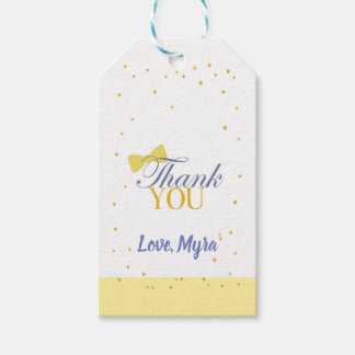 Yellow Bow Gift Tag
