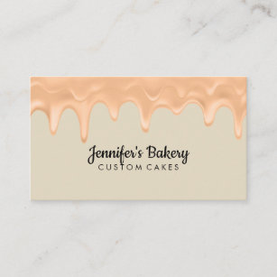 Yellow breakfast shop event catering pastry chef business card
