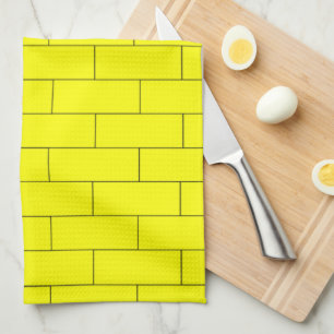 Yellow Brick Design Kitchen Towel