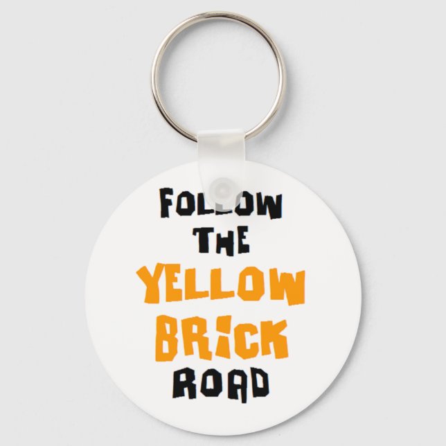 yellow brick road keychain (Front)