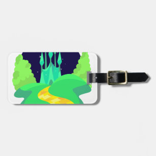 yellow brick road luggage tag