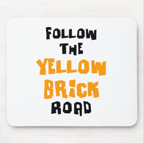 yellow brick road mouse pad