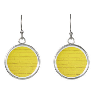 yellow brick wall earrings
