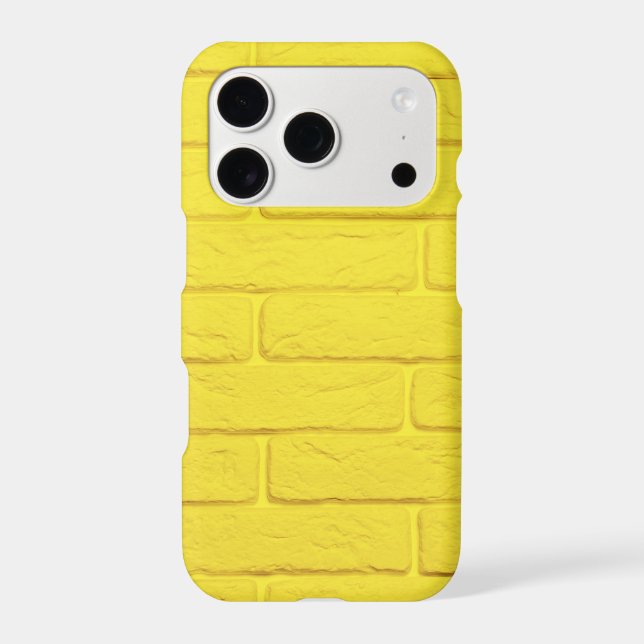 yellow brick wall iphone case (Back)