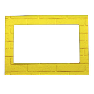 yellow brick wall magnetic frame