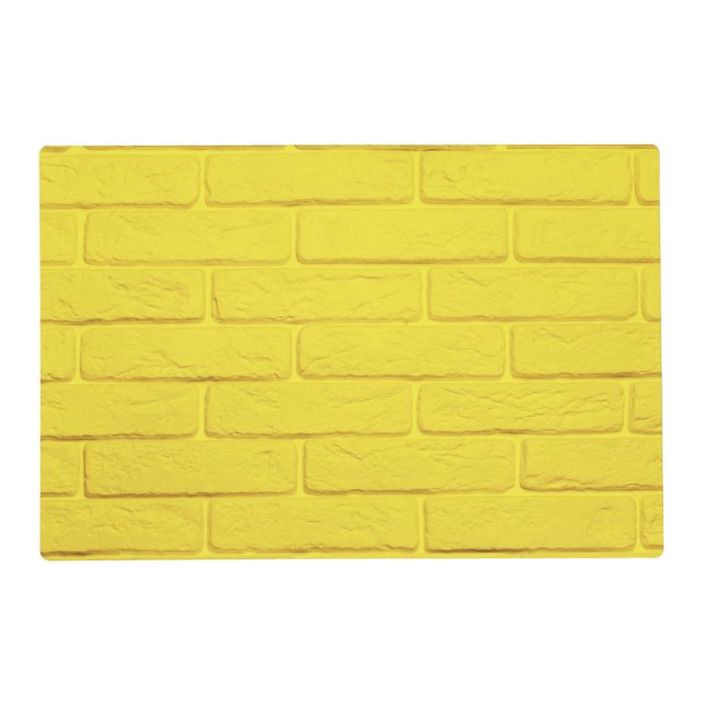 yellow brick wall placemat (Front)