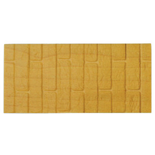 yellow brick wall wood flash drive