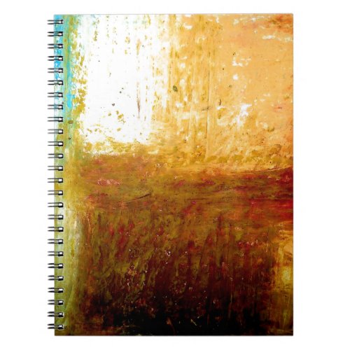 Yellow Brown Abstract Notebook