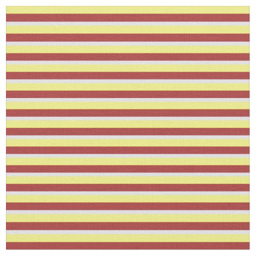 Yellow, Brown, and Lavender Stripes Fabric