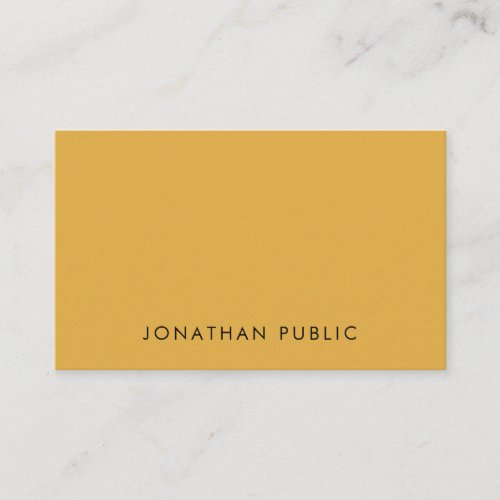 Yellow Brown Green Modern Elegant Simple Template Business Card