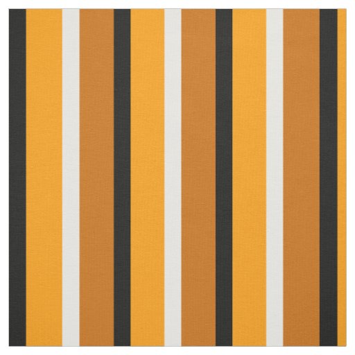 Yellow Brown Orange Stripes Pattern Design Fabric