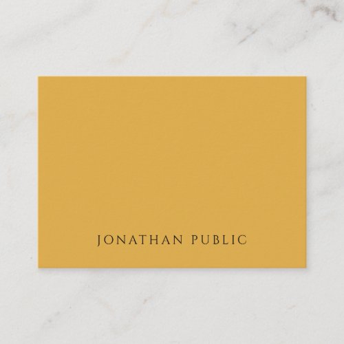 Yellow Brown Red Minimalist Trend Colors Modern Business Card
