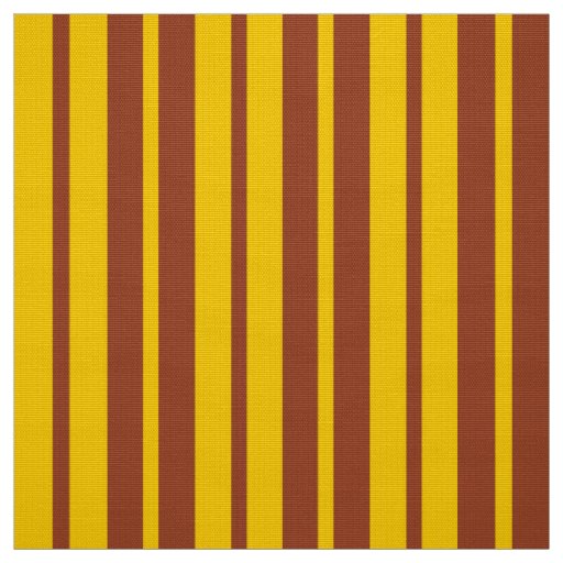Yellow Brown Stylish Stripes Pattern Design  Fabric