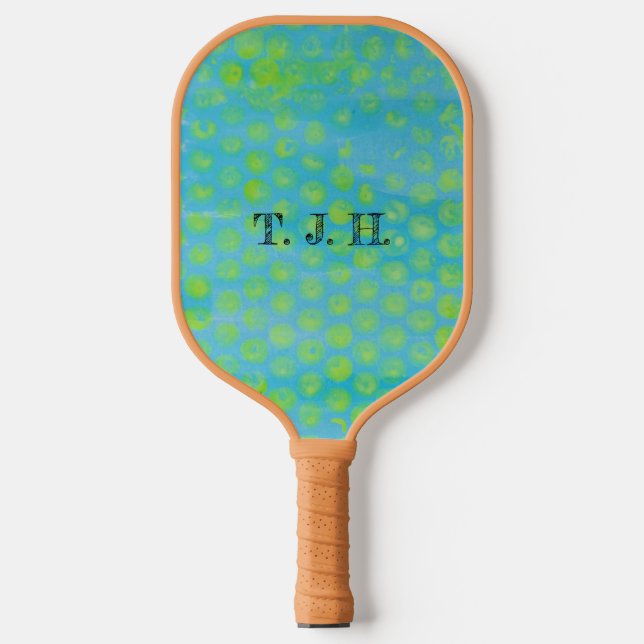 Yellow Bubble Wrap Print Carbon Fiber Pickleball Paddle (Front)