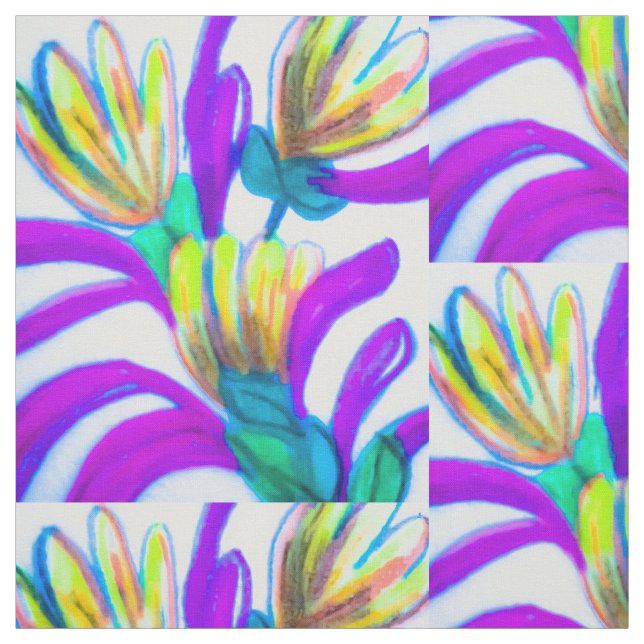 Yellow Bud Fabric (Swatch)