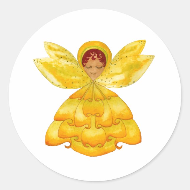 Yellow Bud Pixie Sticker (Front)