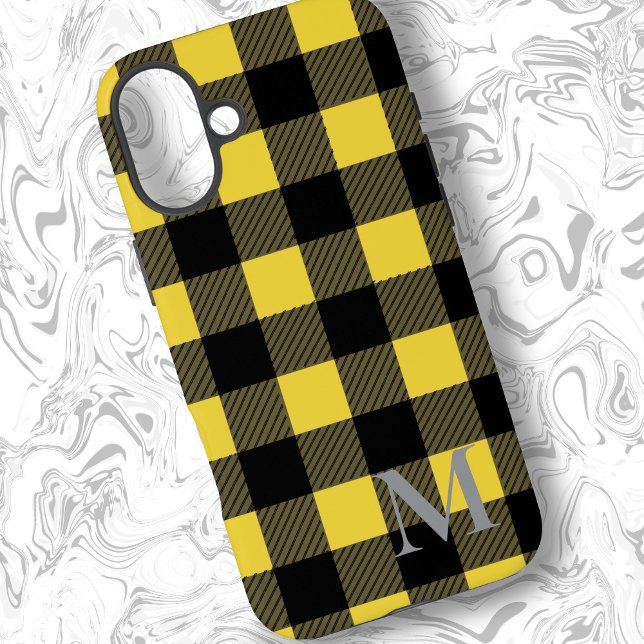 Yellow Buffalo Plaid Check Case-Mate iPhone Case (Creator Uploaded)