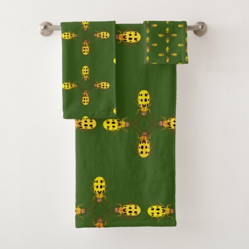 Yellow Bugs Towel Set