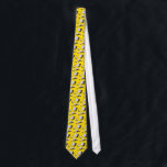 Yellow Bumble Bees Tie<br><div class="desc">Our yellow bumble bees tie makes perfect gift for a guy who love insects.</div>