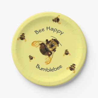 Yellow Bumblebees Bee Happy