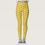 Yellow Bunch of Bananas Fruit Foodie Print Leggings<br><div class="desc">Legging design features an original marker illustration of a bunch of bananas on a yellow background.
This design is also available on other products. Don't see what you're looking for? Need help with customization? Contact Rebecca to have something created just for you!</div>