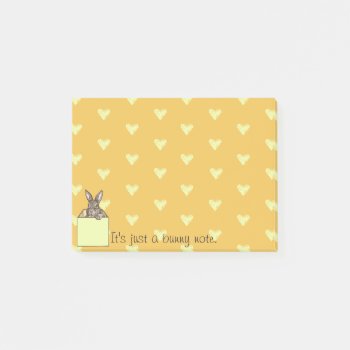 Yellow Bunny-in-the-box Post-it Notes by poupoune at Zazzle