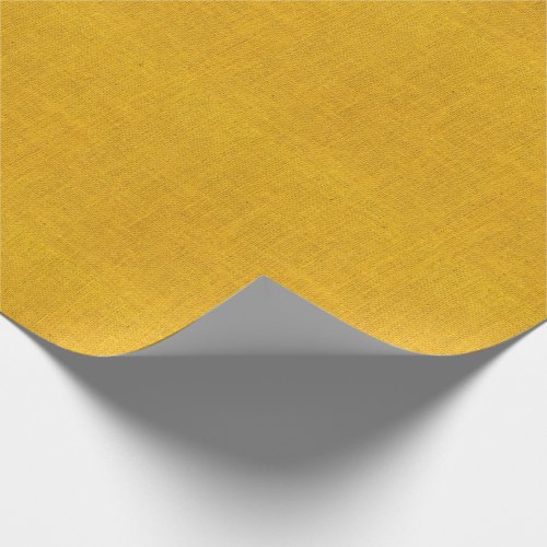 Yellow Burlap Texture Wrapping Paper