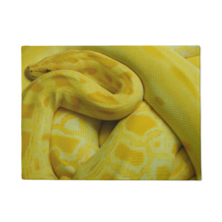 Yellow Burmese Python Doormat