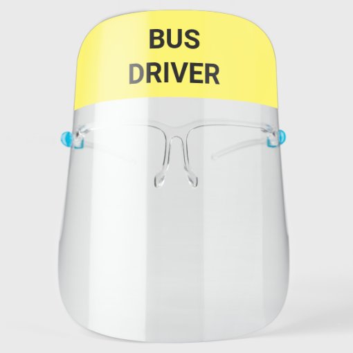 YELLOW BUS DRIVER CAP SHIELD | Zazzle