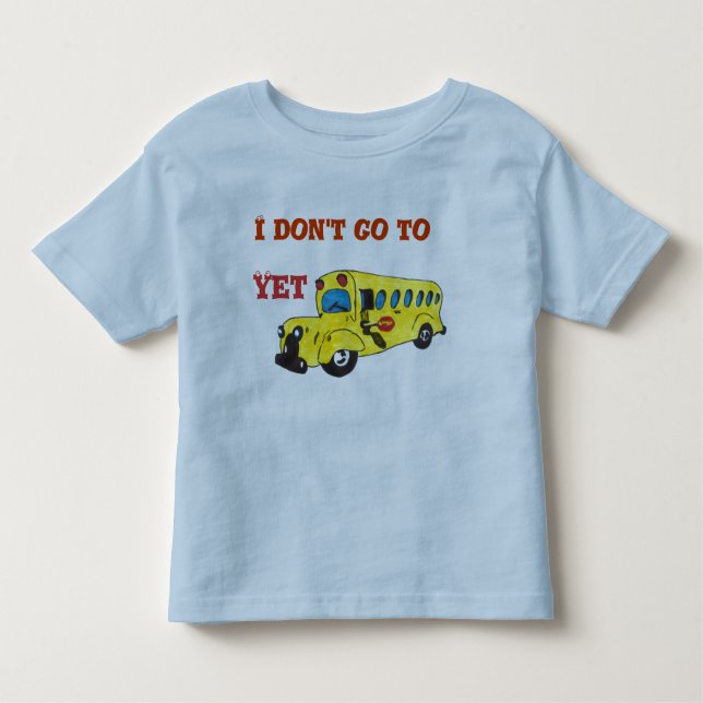 YELLOW BUS PIC TODDLER T-SHIRT (Front)
