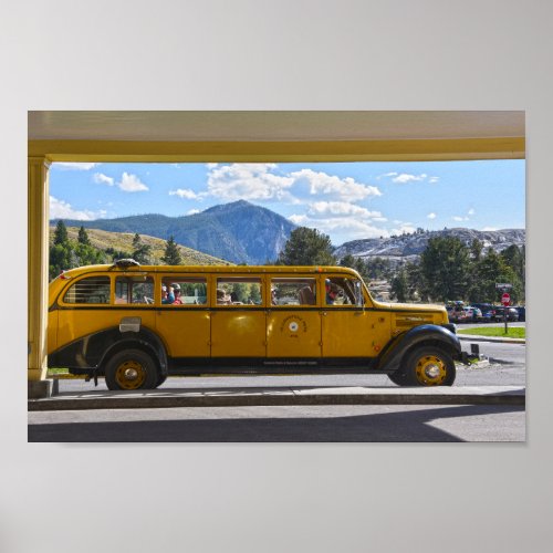 Yellow Bus, Yellowstone National Park, Wyoming