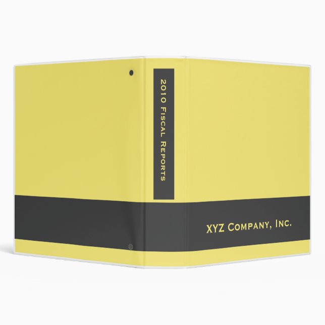 yellow business 3 ring binder (Background)