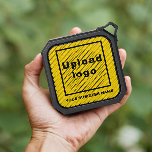 Yellow Business Brand on Bluetooth Speaker