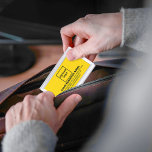 Yellow Business Brand on Business Card Case<br><div class="desc">Yellow business brand on customizable business card case. Customize it by uploading your business logo and typing the name, address, phone number, e-mail and website or social media page of your business. Customize it to advertise your business or to promote your brand name to customers or clients. Customizable office supply...</div>