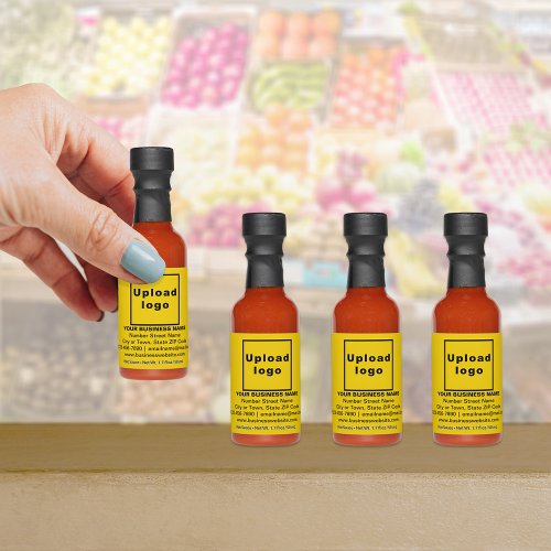 Yellow Business Brand on Hot Sauce