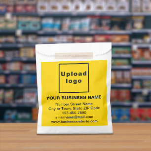 Yellow Business Brand on Paper Bag