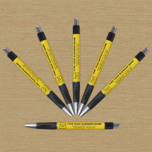 Yellow Business Brand on Pen