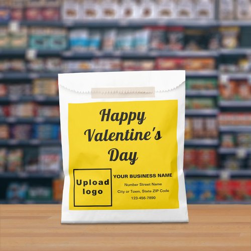 Yellow Business Brand Valentine Paper Bag