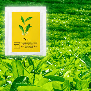 Yellow Business Branding on Tea Drink Mix