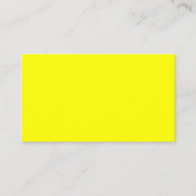Yellow Business Card (Front)