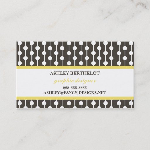 Customizable Yellow Business Card Templates