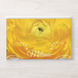 Yellow Buttercup Photograph Personalized HP Laptop Skin