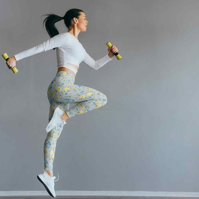 Yellow Buttercups and Blue Iris Leggings (Creator Uploaded)
